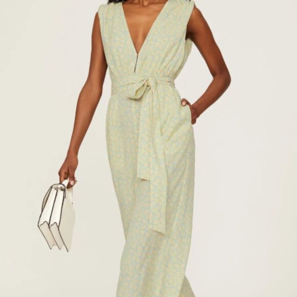 10 Crosby Derek Lam Pants - EUC Derek Lem Leaf Plunge Jumpsuit // Size 46 (L)